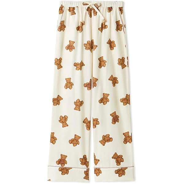 Amazon | 【HOLIDAY】スキーベア柄ロングパンツ PWCP255253IVRF